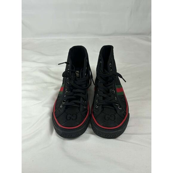 Gucci Tennis 1977 High Top GG Sneakers Black  US 9 SPB JA-364541 main image 7
